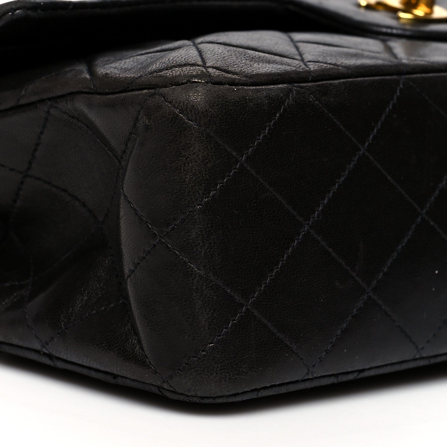 Chanel Lambskin Quilted Medium Double Flap Black 10 of 15