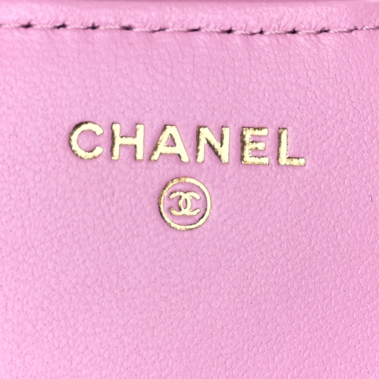 Chanel Lambskin Quilted Flap Phone Holder With Chain Black Lilac 6 of 11