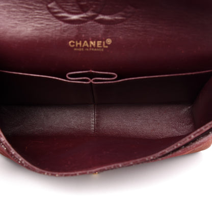 Chanel Iridescent Caviar Quilted Medium Double Flap Burgundy 5 of 13