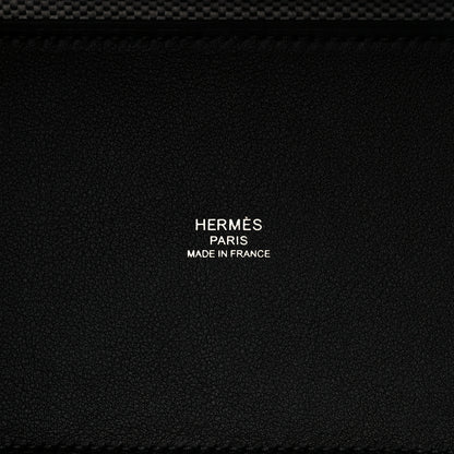Hermes Swift H Canvas Cabas H En Biais 27 Black Ecru 6 of 10
