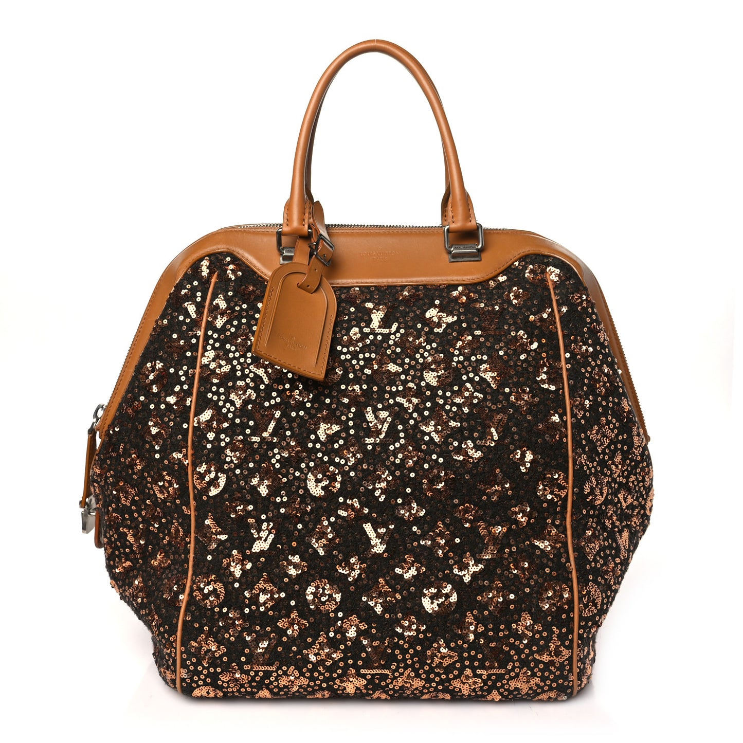 Sequin Monogram Sunshine Express North South Gold