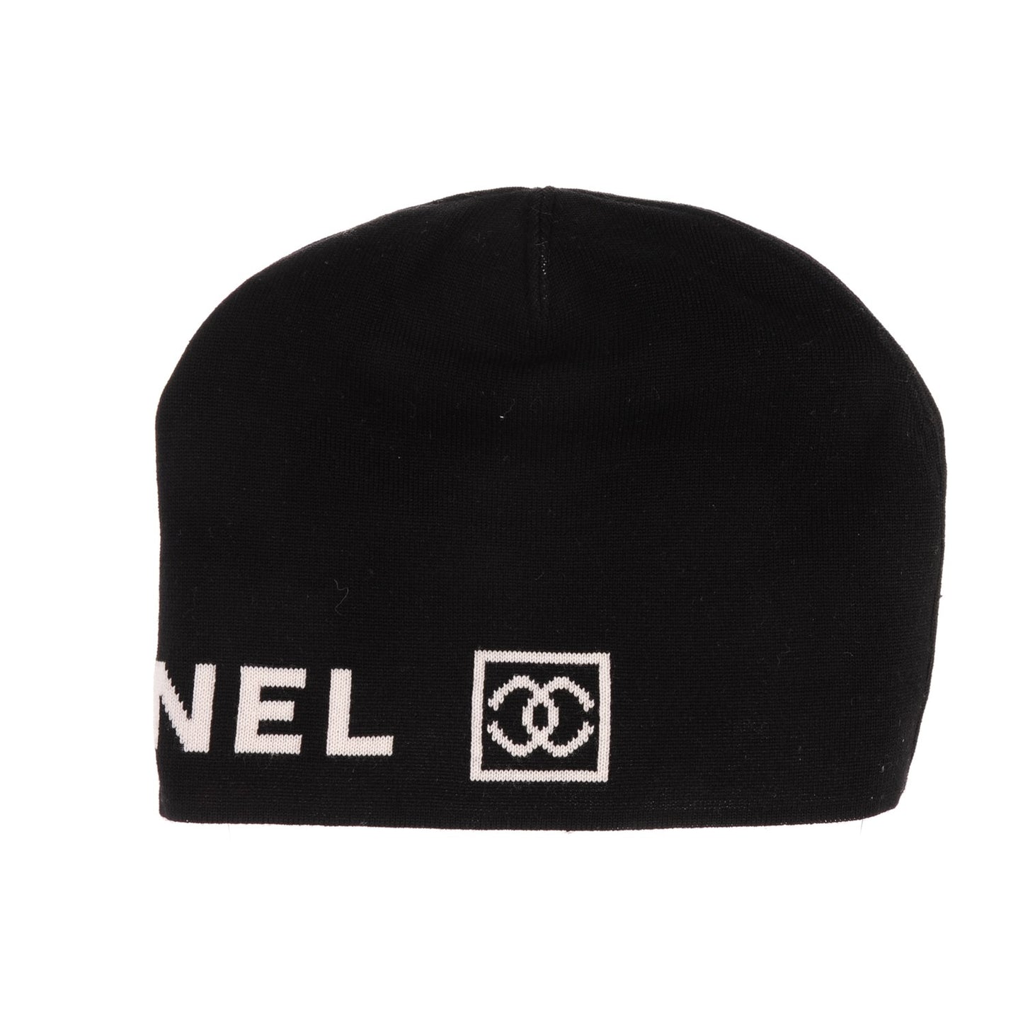 Merino Wool CC Beanie Hat Black