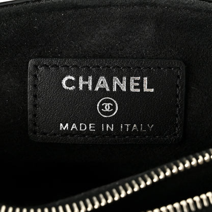 Chanel Patent Quilted Mini Phone Holder Clutch Black 6 of 7