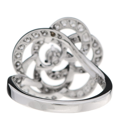 Chanel 18K White Gold Diamond Fil de Camelia Ring 54 6.75 4 of 7