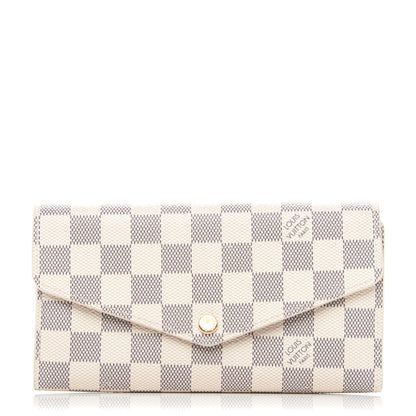 Louis Vuitton Damier Azur Sarah Wallet NM 1 of 7