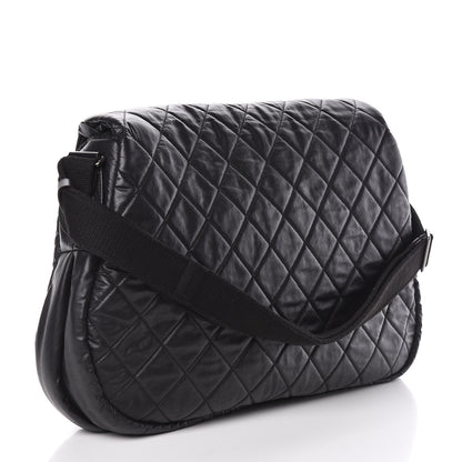 Chanel Nylon Quilted Coco Cocoon Messenger Black 3 of 12
