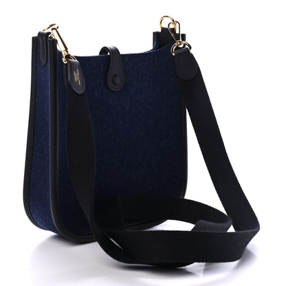 Hermes Feutre Swift Evelyne TPM Bleu Nuit Black 2 of 4