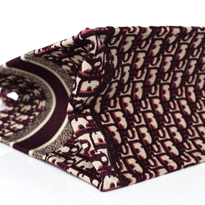 Christian Dior Oblique Medium Book Tote Burgundy Multicolor 7 of 8