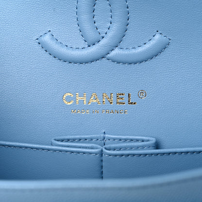 Chanel Caviar Quilted Small Double Flap Blue 5 of 9