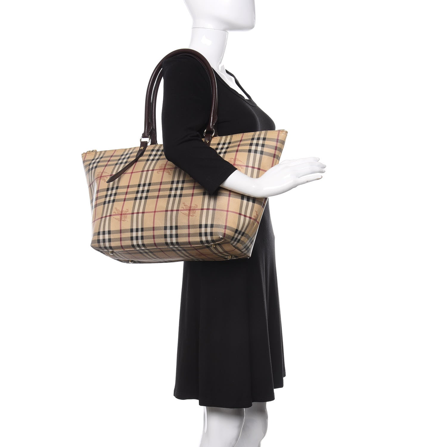Burberry Haymarket Check Medium Salisbury Tote Chocolate 2 of 20