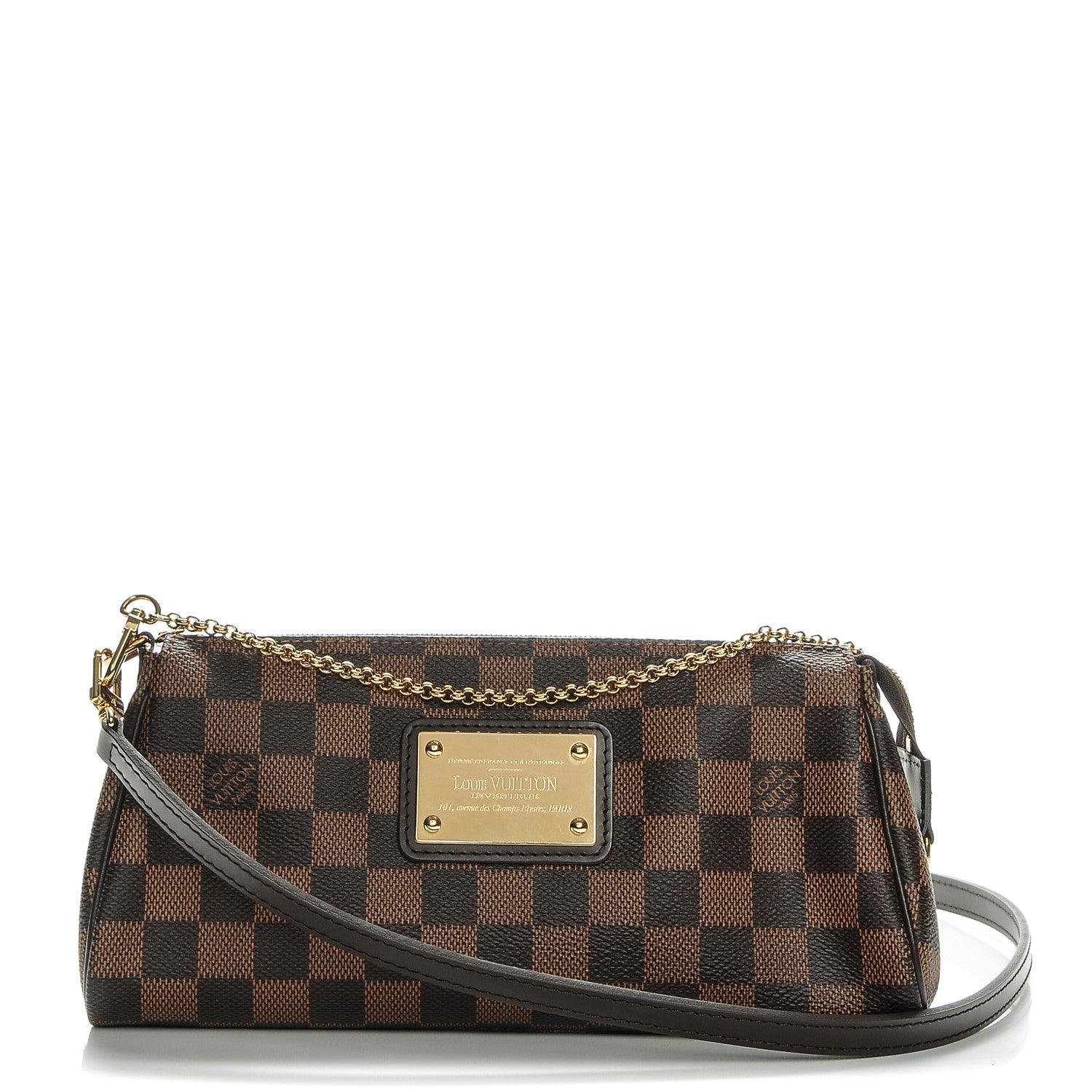 Louis Vuitton Damier Ebene Eva Clutch 1 of 8