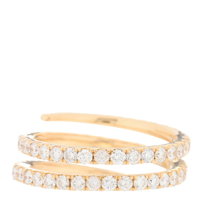 Anita Ko 18K Yellow Gold Diamond Coil Ring 60 9 3 of 5