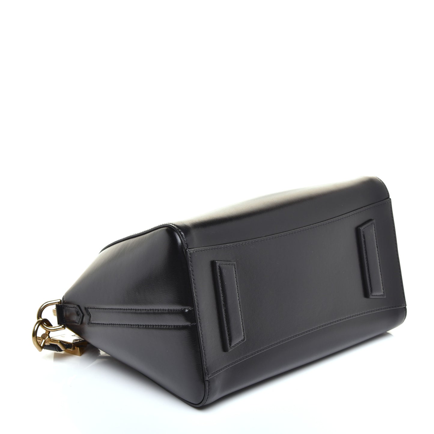 Shiny Lord Calfskin Small Antigona Black