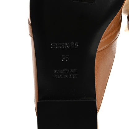 Hermes Goatskin Shearling Womens Oz Mules 38 Naturel Ecru 8 of 10