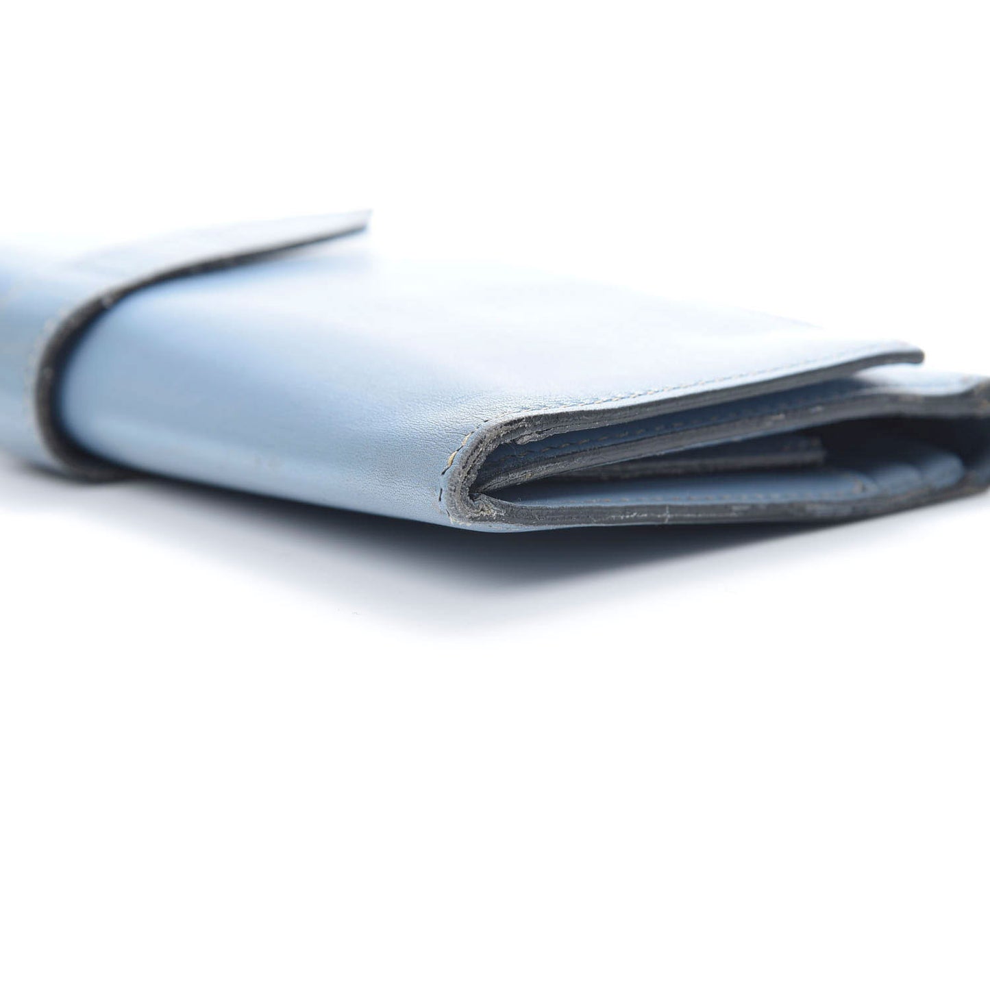 Box Bearn Gusset Wallet Blue Jean