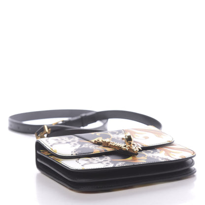 Versace Nappa Acanthus Print Small Virtus Shoulder Bag Black 4 of 9