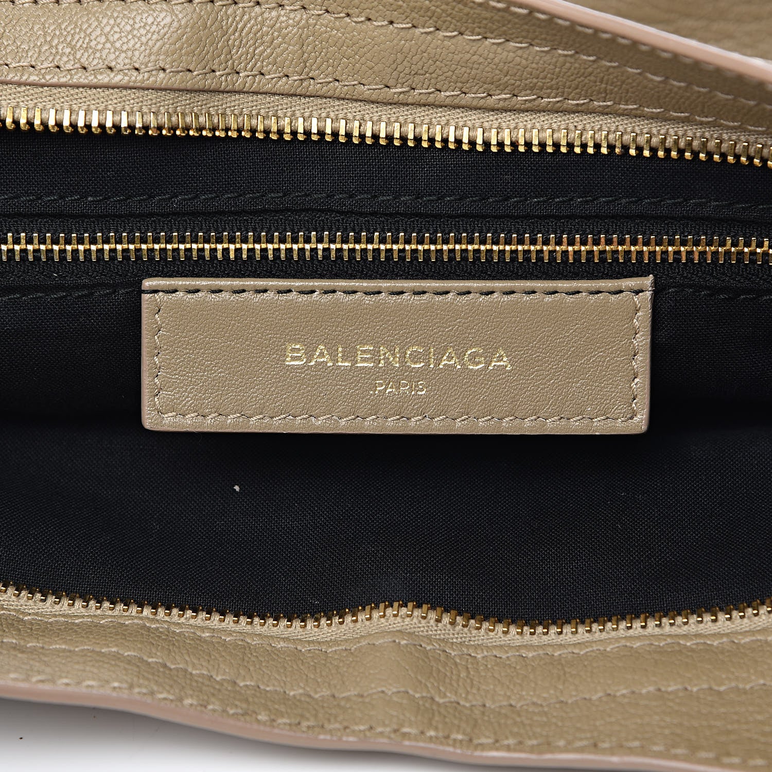Balenciaga Chevre Gold Metallic Edge Hardware City Beige Latte 6 of 20