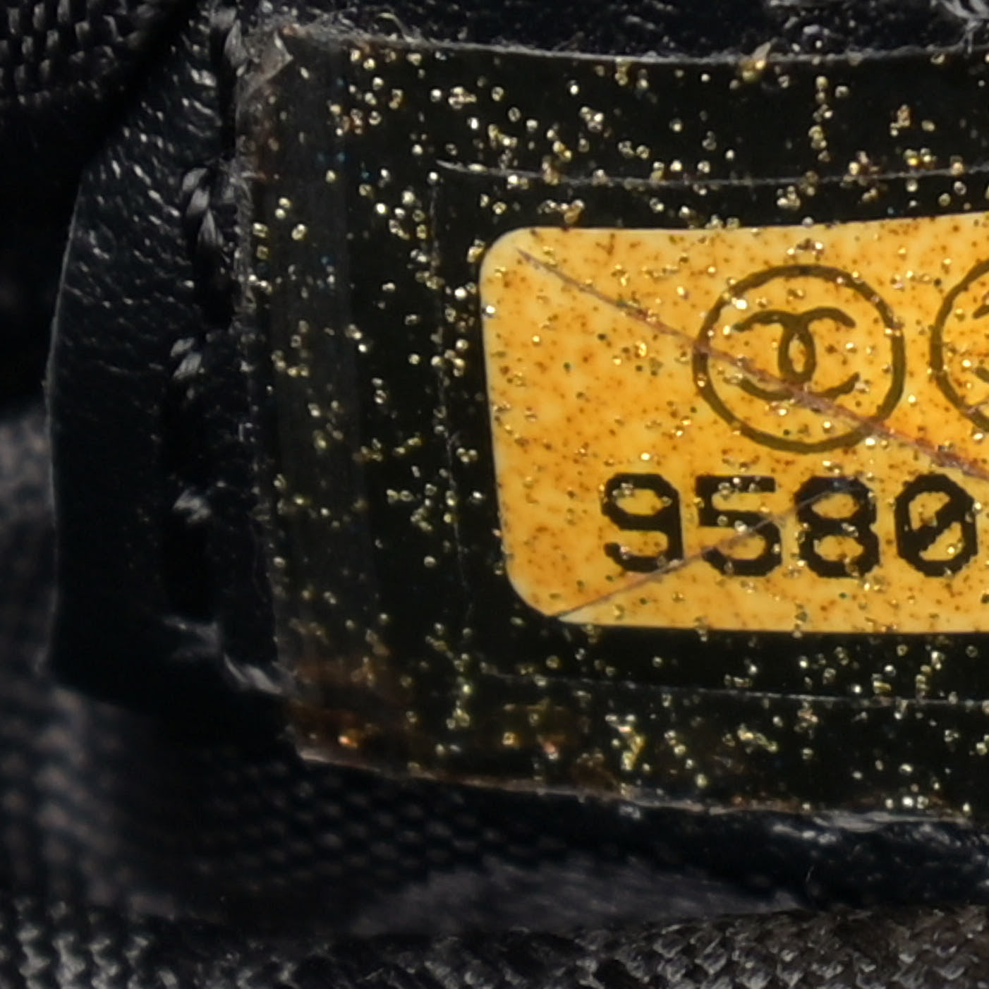 Chanel Caviar Square Stitched Tote Black 7 of 10