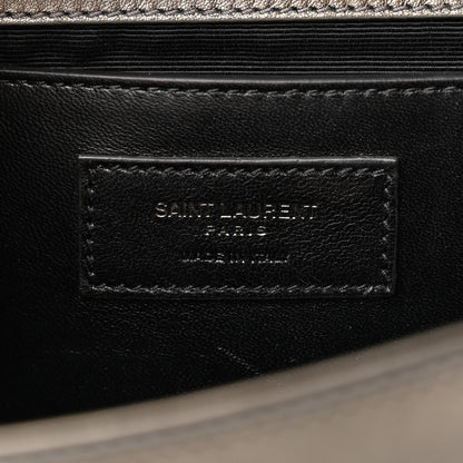 Saint Laurent Ribbed Calfskin Medium Monogram Kate Satchel Anthracite 6 of 11