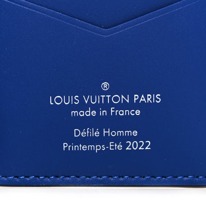 Louis Vuitton Taurillon Illusion Pocket Organizer Bleu Rose 6 of 7