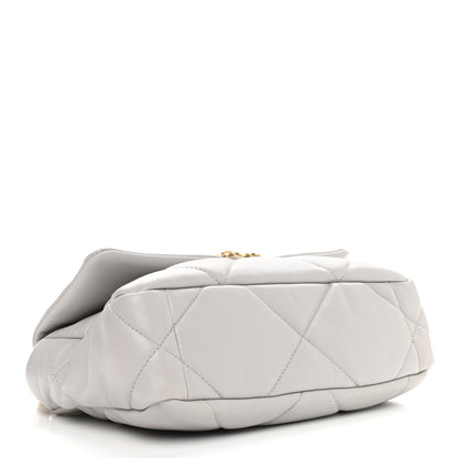 Chanel Lambskin Quilted Medium Chanel 19 Flap Grey 4 of 9