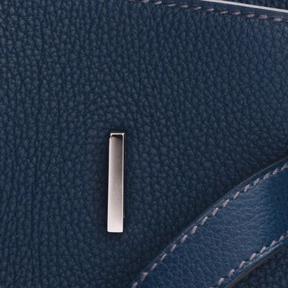 Hermes Taurillon Clemence Birkin 35 Bleu De Prusse 21 of 24