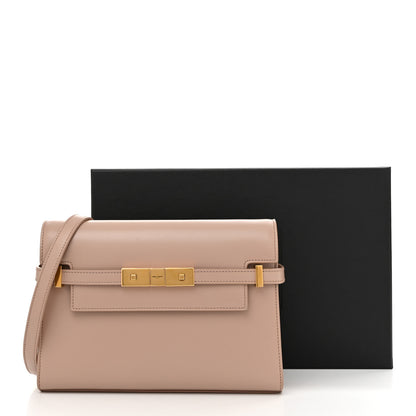 Saint Laurent Smooth Calfskin Small Manhattan Shoulder Bag Rosy Sand 11 of 11
