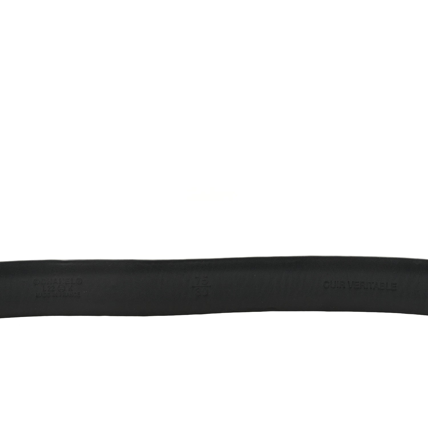 Chanel Calfskin Crystal CC Belt 75 30 Black 3 of 3