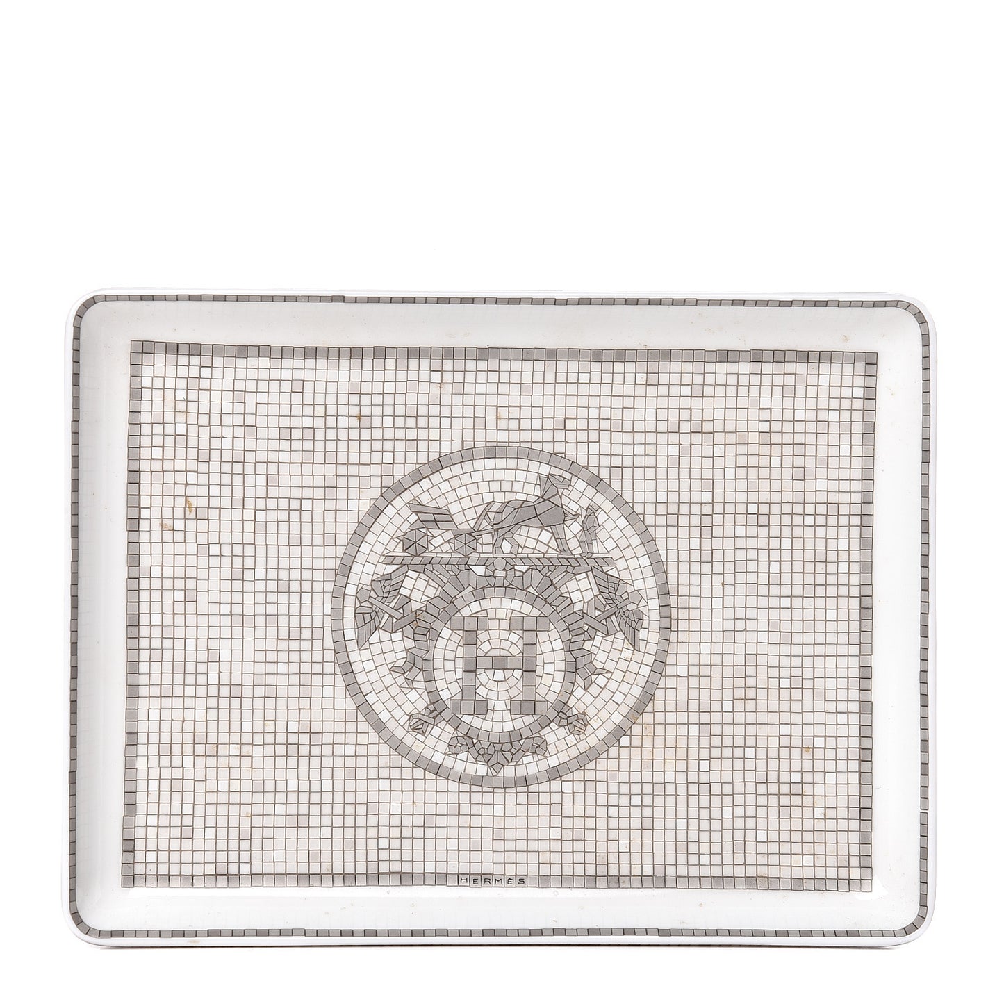 Porcelain Mosaique Au 24 Sushi Plate Platine