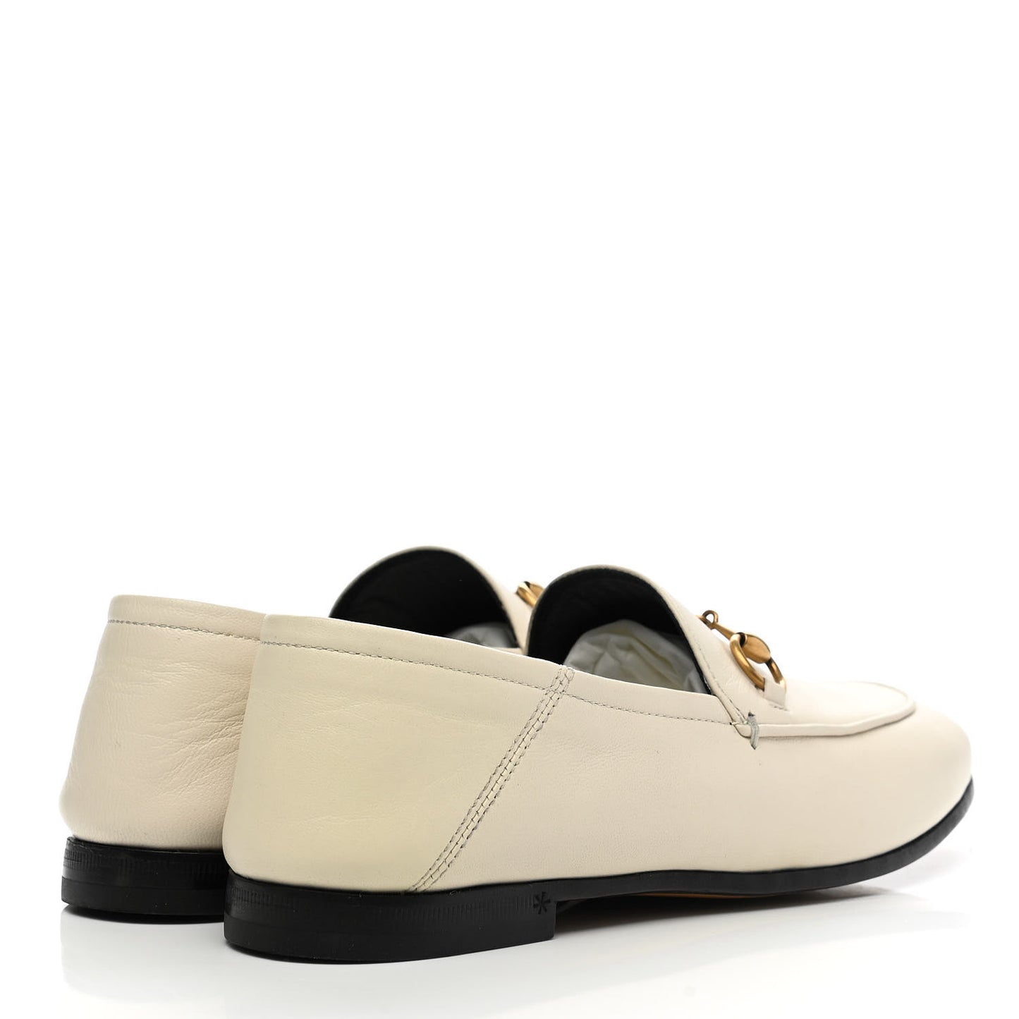 Lambskin Womens Brixton Horsebit Loafers 35.5 Mystic White