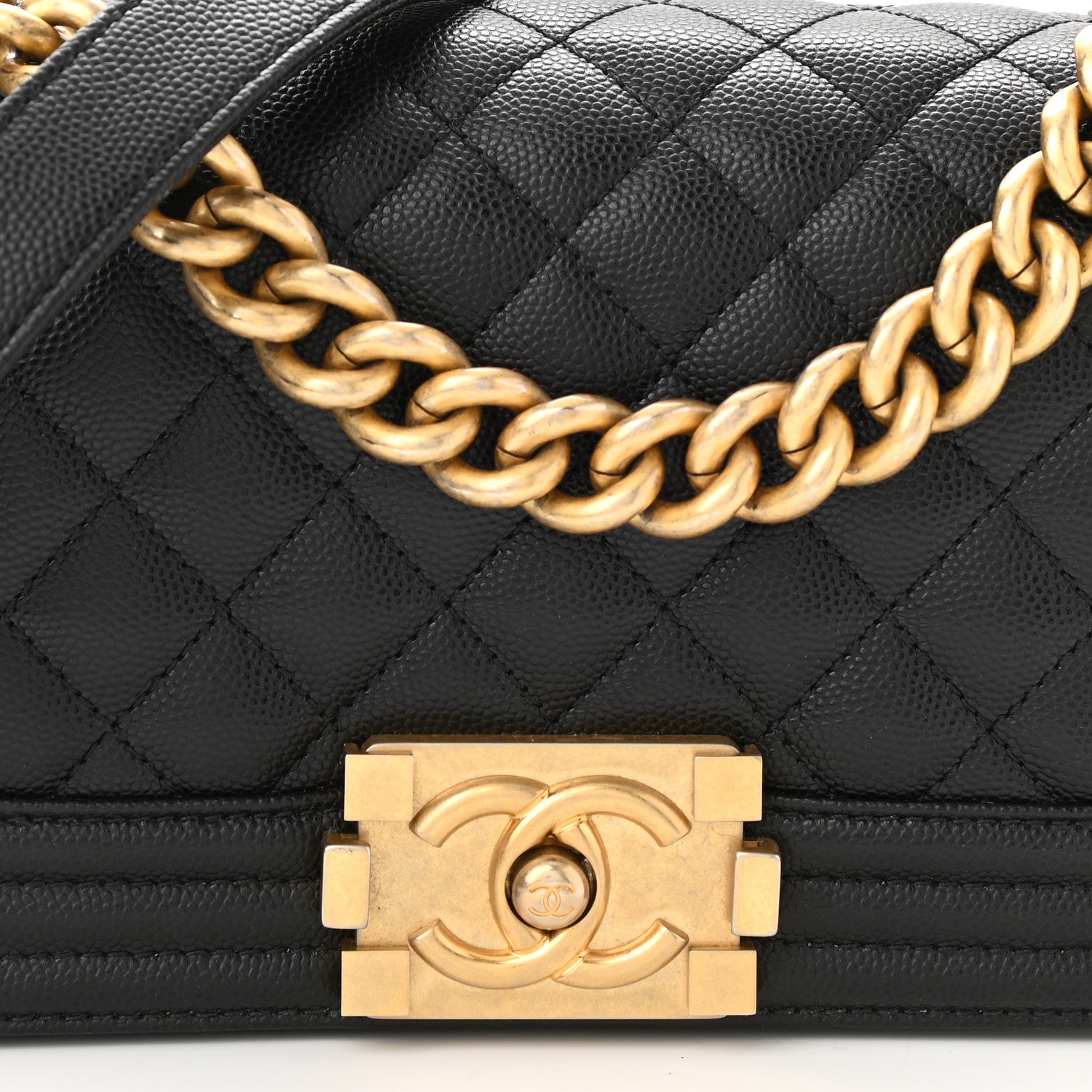 Chanel Caviar Quilted Small Boy Flap Black 8 of 10