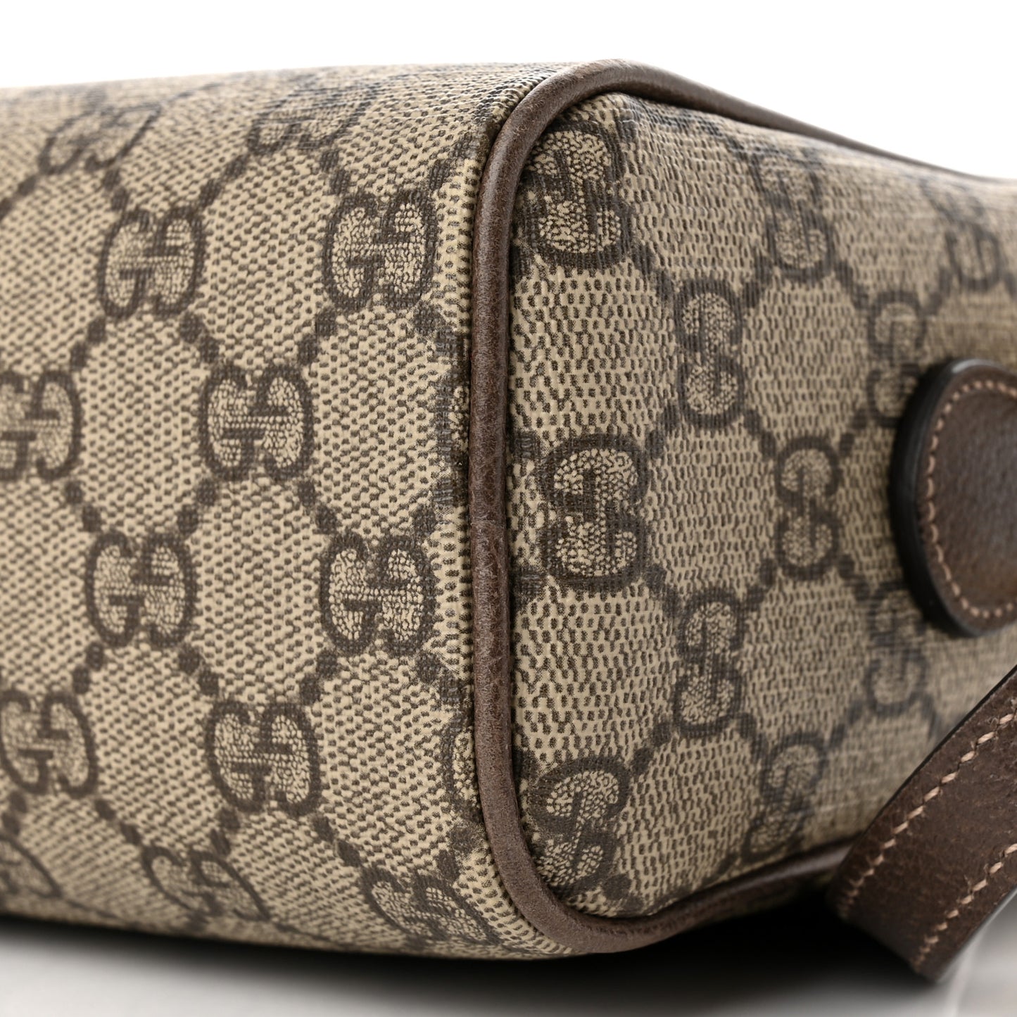 GG Supreme Monogram Web Small Ophidia Shoulder Bag Brown