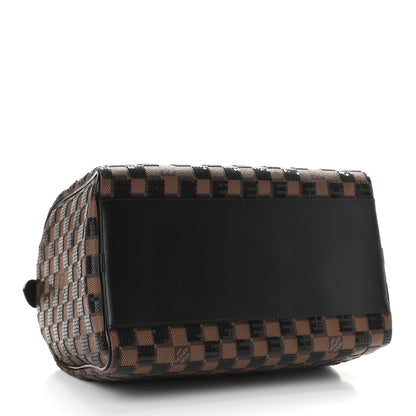 Louis Vuitton Damier Paillettes Speedy 30 Black 4 of 9