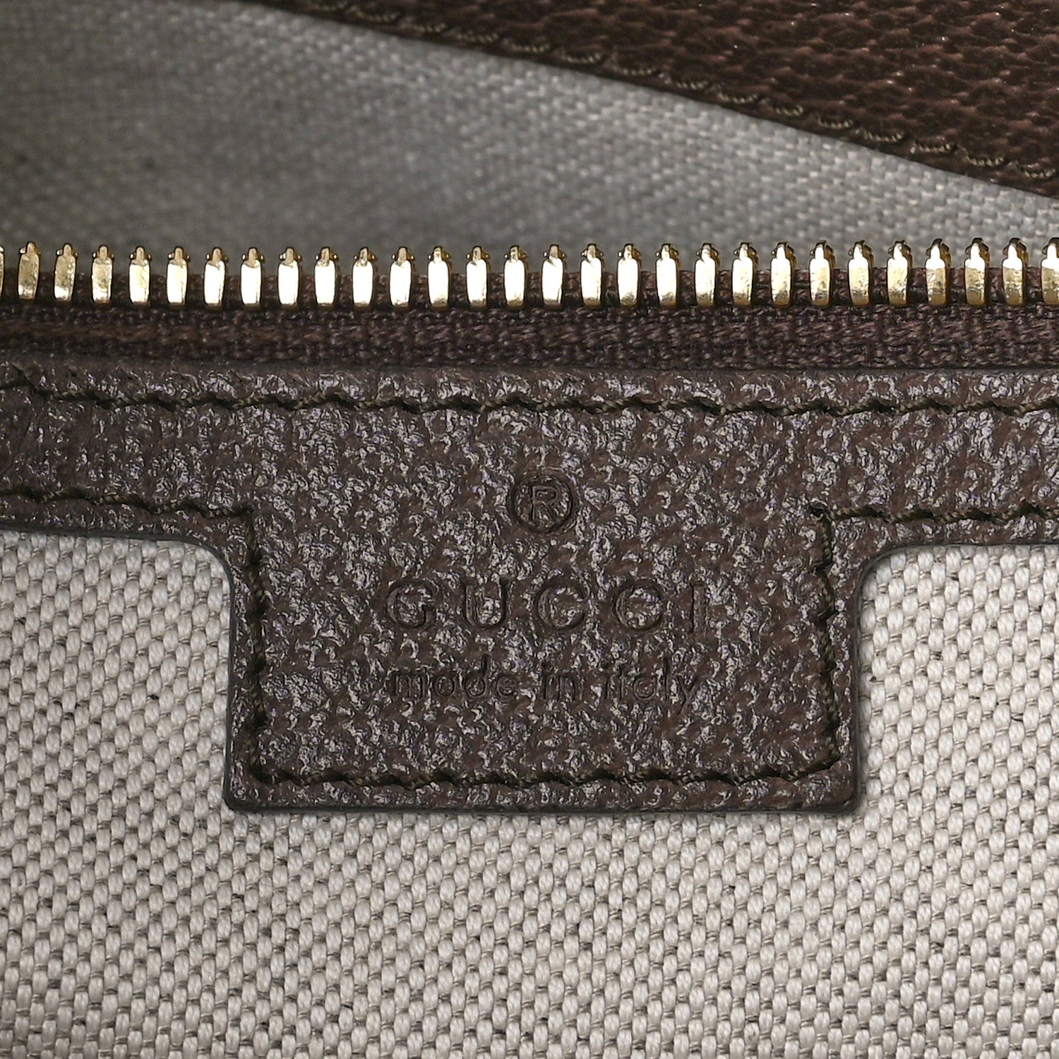 Gucci Monogram Jumbo GG Textured Dollar Calfskin Web Wristlet Messenger Bag Camel Ebony New Acero 6 of 8