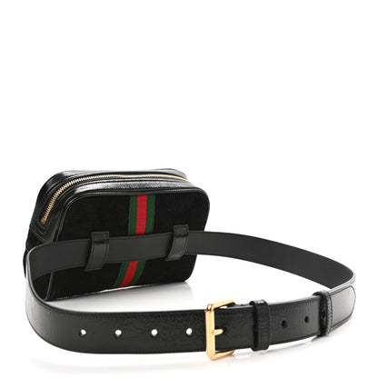 Gucci Suede Small Ophidia Belt Bag 95 38 Black 3 of 11