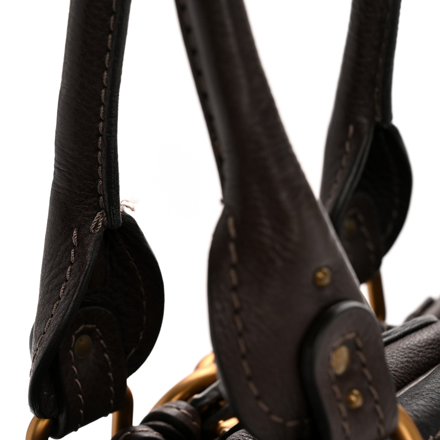 Chloe Grained Calfskin Paddington Tote Chocolate 12 of 15