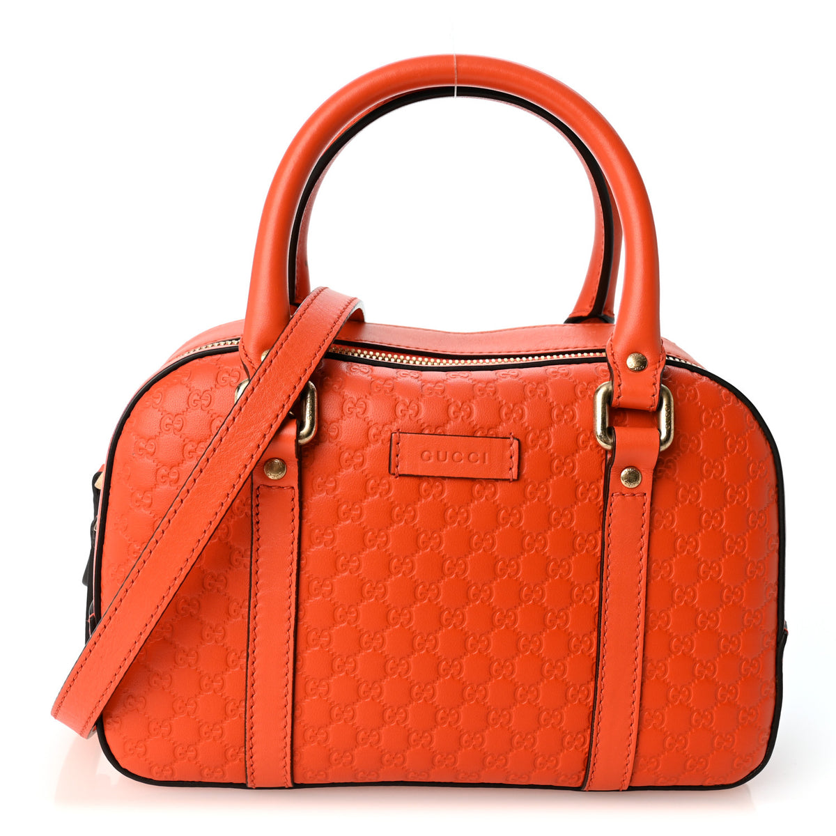 Soft Microguccissima Small Crossbody Bag Sun Orange
