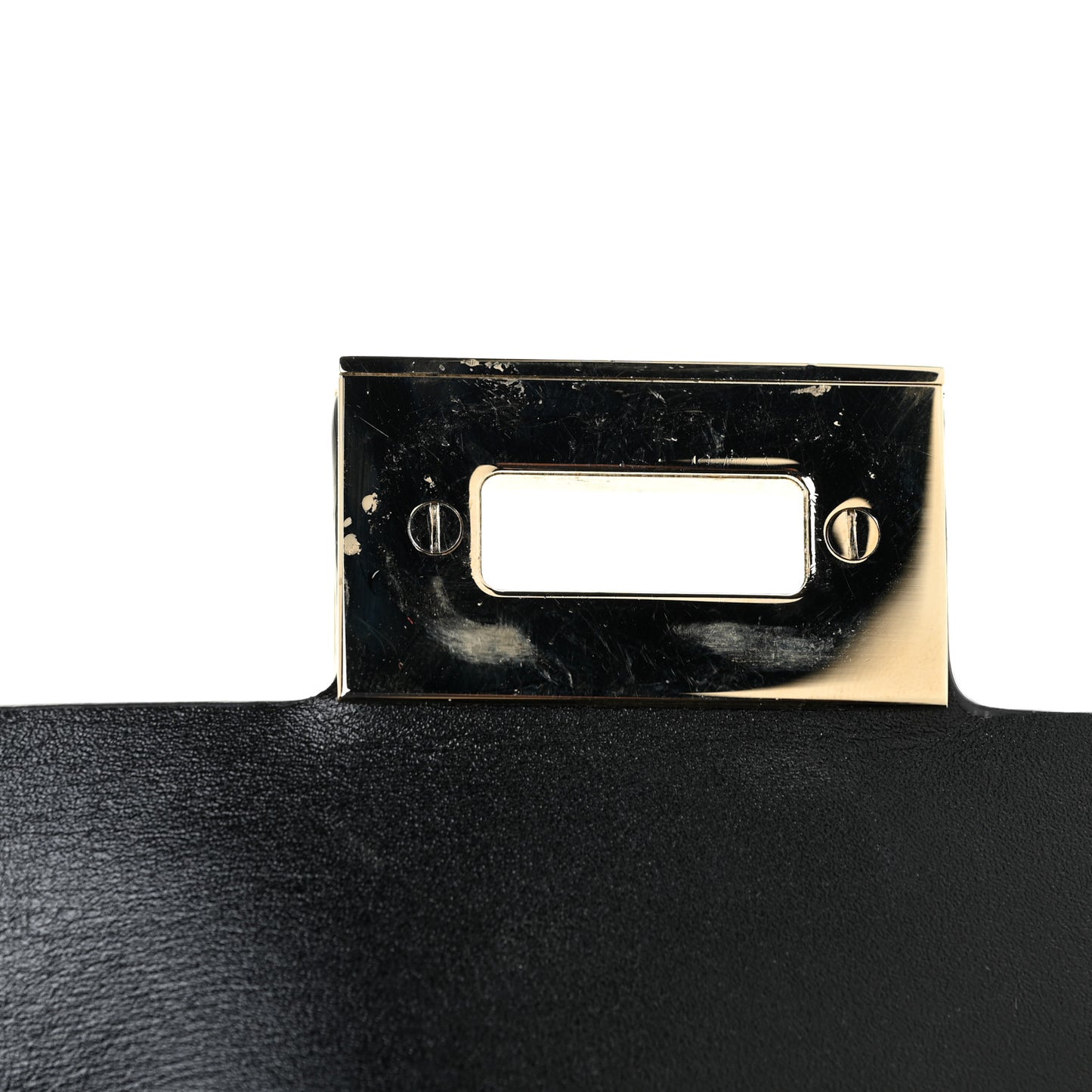 Vitello Rockstud Flip Lock Flap Messenger Black