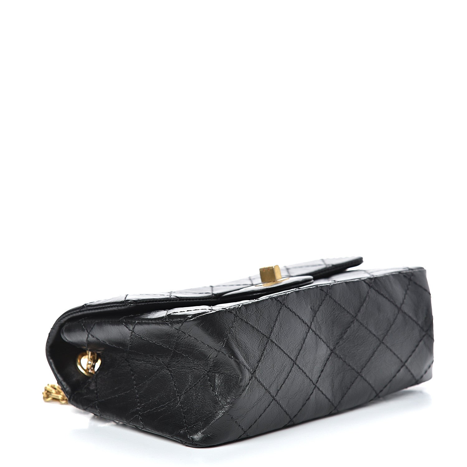 Chanel Aged Calfskin Quilted 2.55 Reissue Mini Flap Black 3 of 11