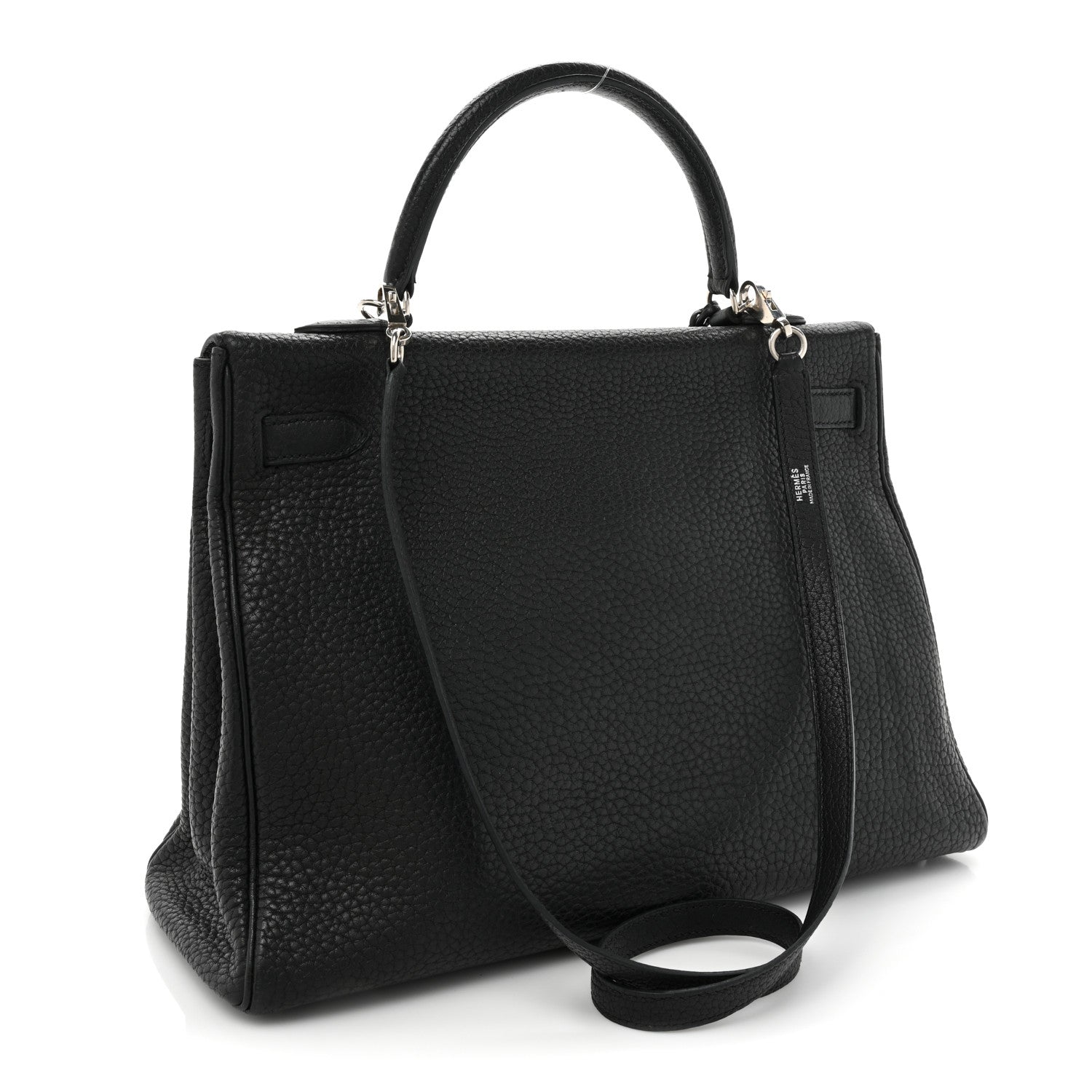 Hermes Fjord Kelly Retourne 35 Black 3 of 17