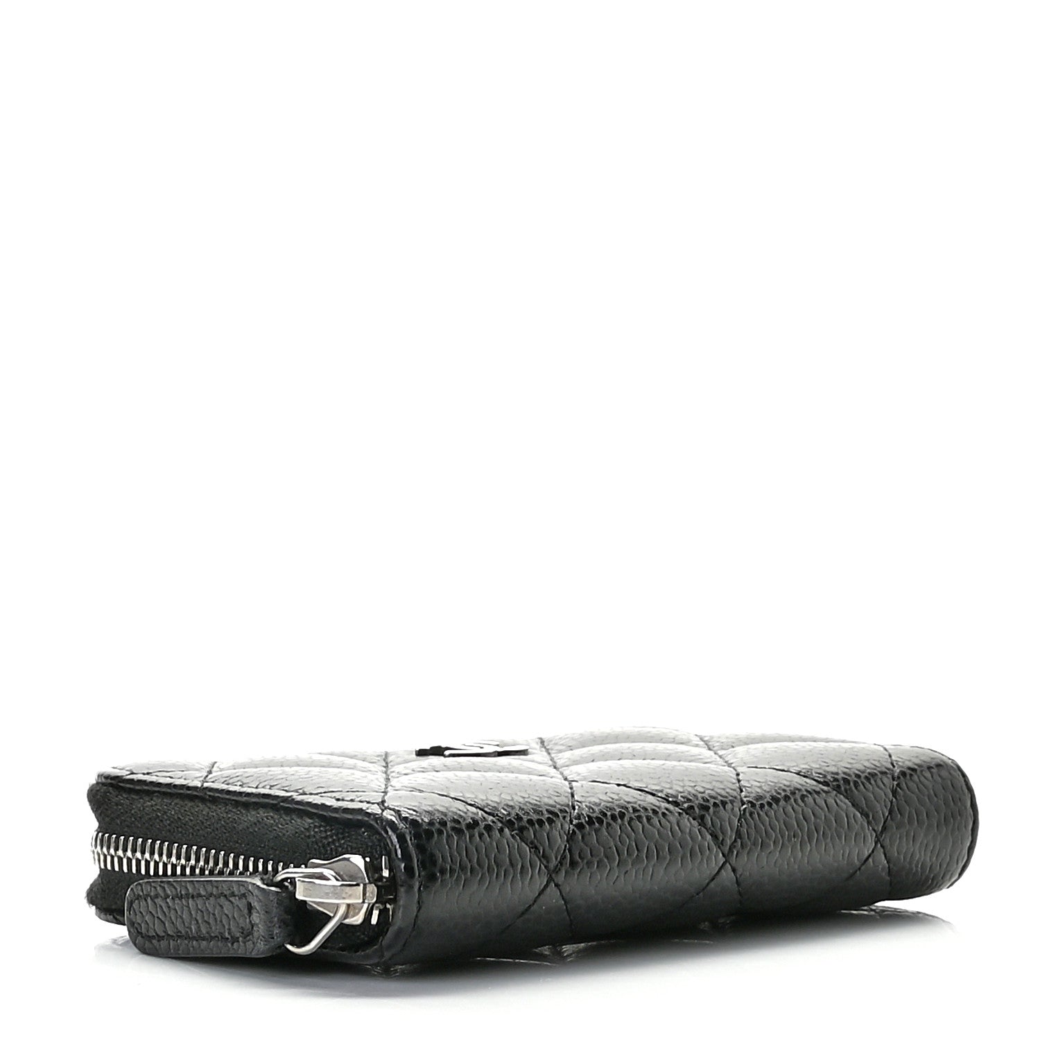 Chanel Caviar Quilted Zip Coin Purse Black 4 of 9