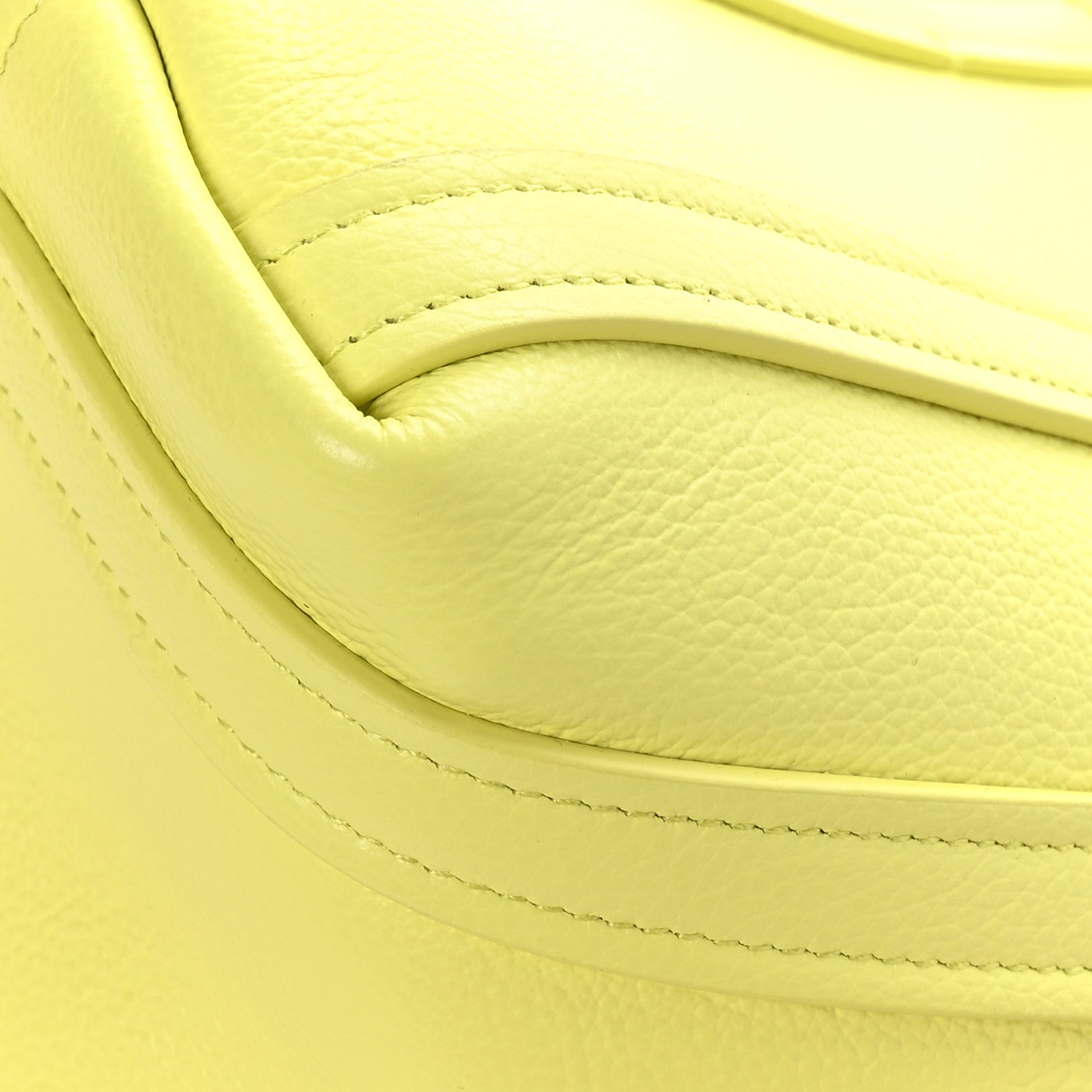 Balenciaga Grained Calfskin XS Everyday North South Shoulder Tote Bag Lemon 10 of 10