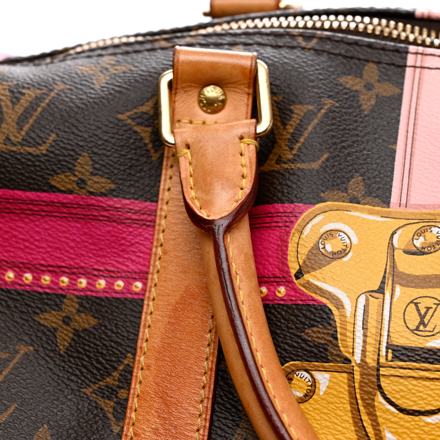 Louis Vuitton Monogram Summer Trunks Keepall Bandouliere 50 21 of 22