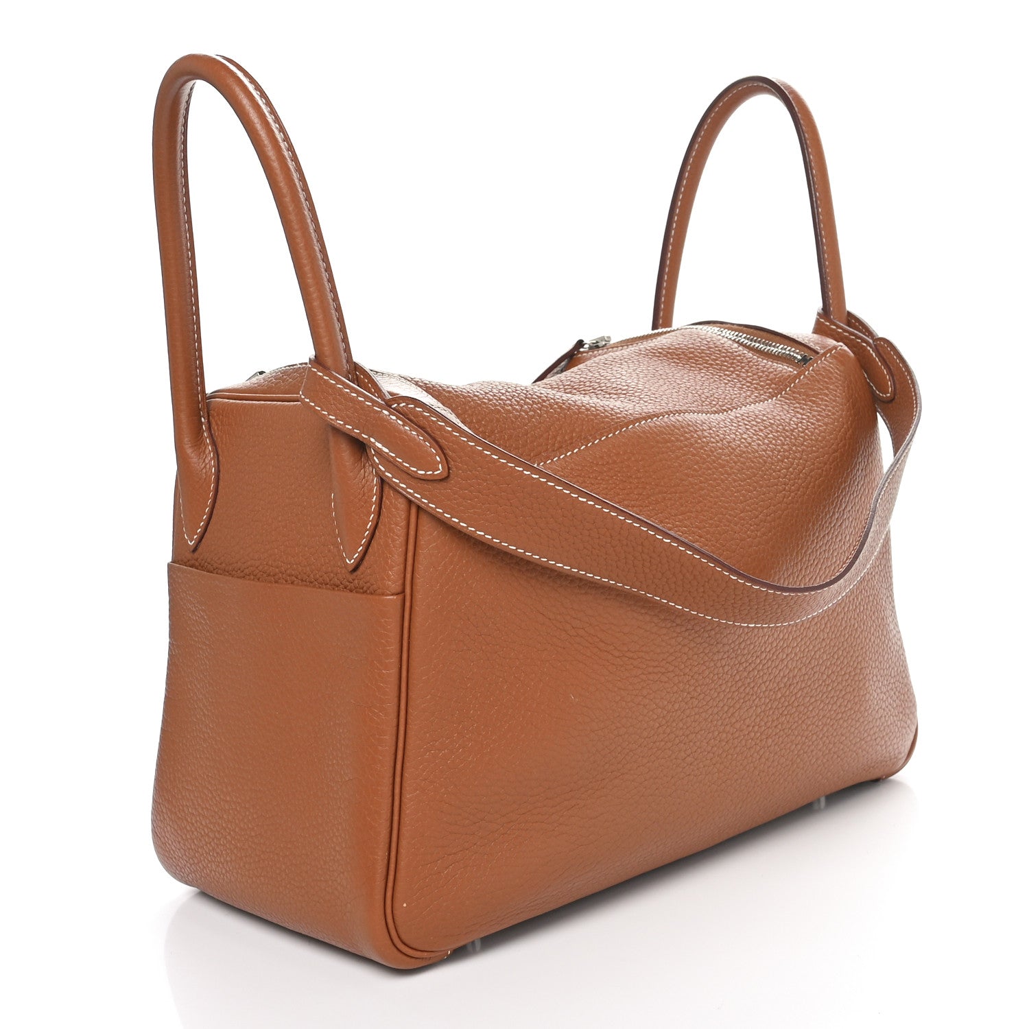 Hermes Taurillon Clemence Lindy 30 Gold 3 of 10