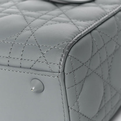 Christian Dior Ultra Matte Calfskin Cannage Small My ABCDior Lady Dior Grey Stone 11 of 16