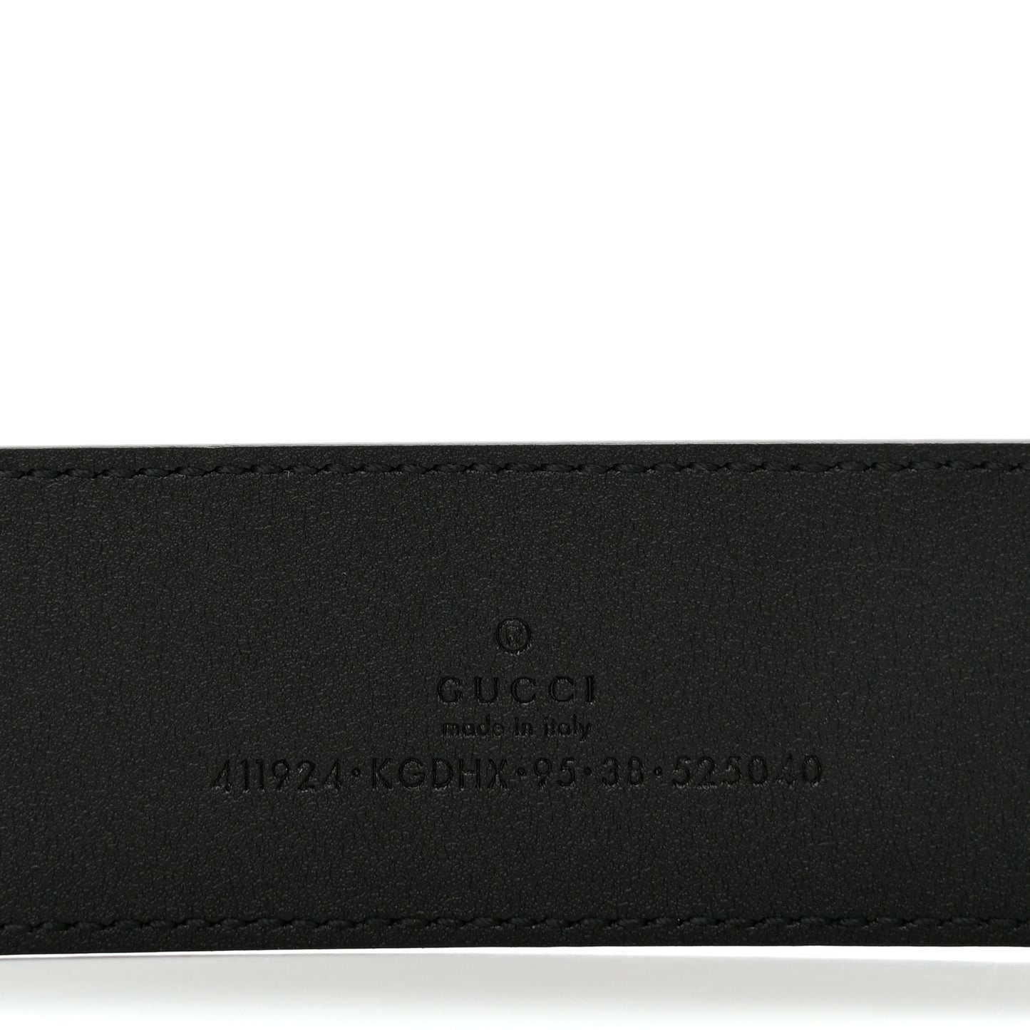 GG Supreme Monogram Selleria Calfskin Interlocking G 40mm Belt 95 38 Black Grey
