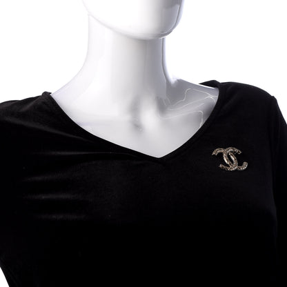 Chanel Metal CC Diamond Quilted Brooch Light Gold 2 of 5