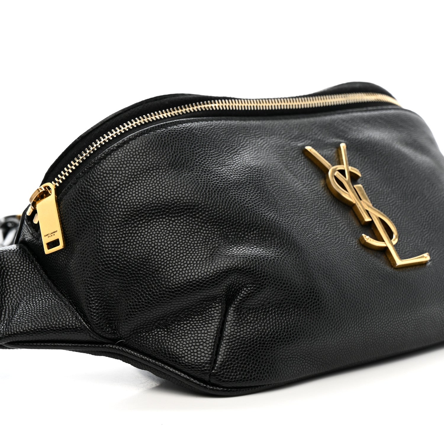 Saint Laurent Grain De Poudre Monogram Belt Bag Black 9 of 13
