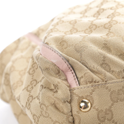 Gucci Monogram D Gold Ring Tote Pink 9 of 17