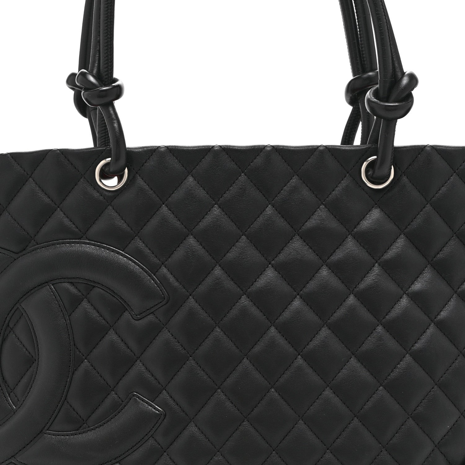 Chanel Calfskin Quilted Large Cambon Tote Black 8 of 10